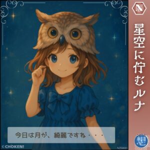 星空に佇むルナのカード